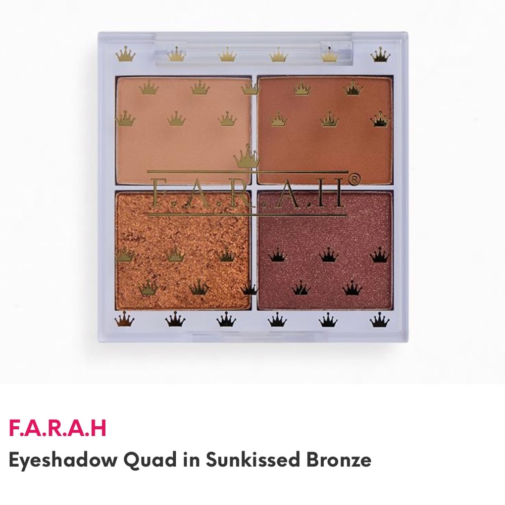 F.A.R.A.H. Eyeshadow Quad Palette in Sunkissed Bronze